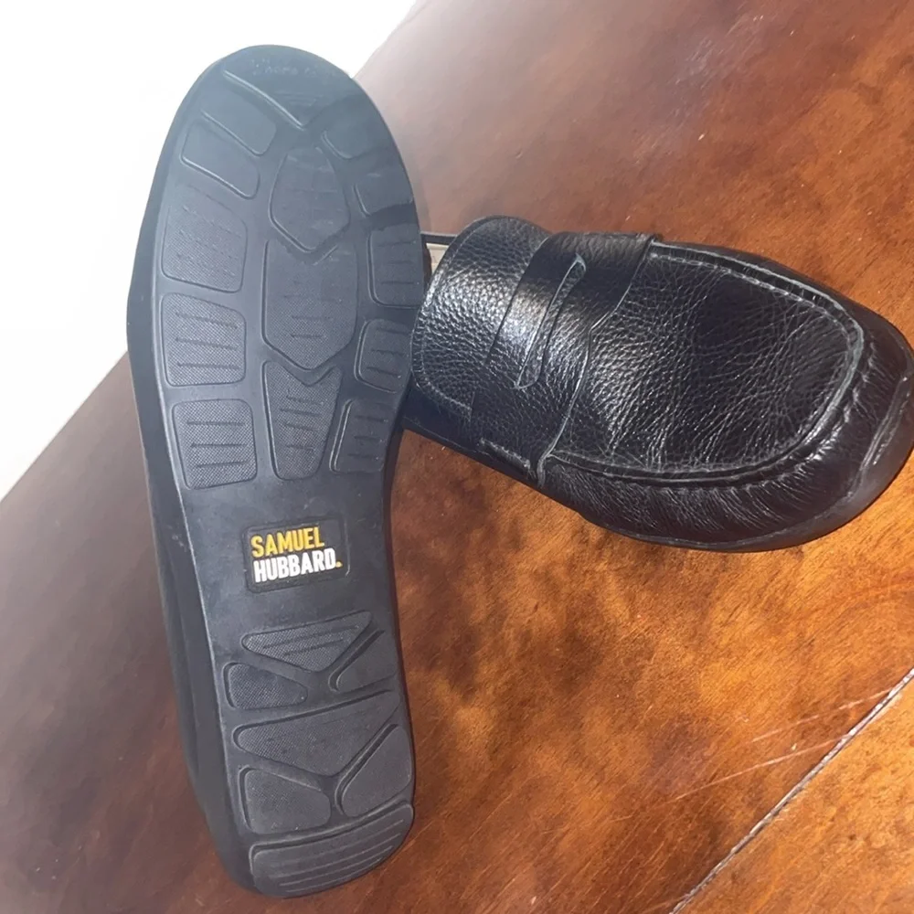 Samuel Hubbard Men’s 10 M Black Slip On Loafers Dress Shoes Free Spirit Driver